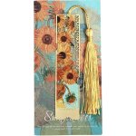 Camerazar Camerazar Elegantní kovová záložka do knihy s květinovým vzorem a třásněmi – Zboží Dáma