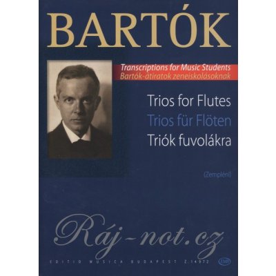 Bartók Trios for flutes 15 skladeb pro 3 příčné flétny