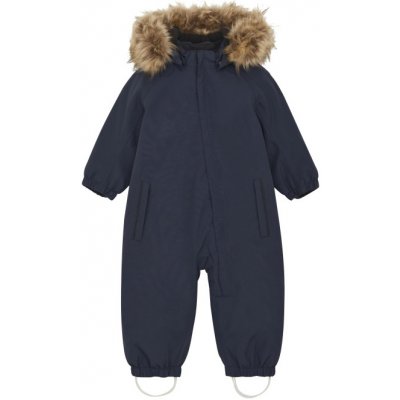 COLOR KIDS Coverall W Fake Fur Total Eclipse Modrá – Zboží Dáma