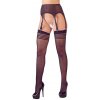 Dámské erotické punčochy Suspender Belt black