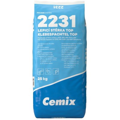 Cemix 2231 fasádní lepicí stěrka TOP 25 kg – Zboží Mobilmania