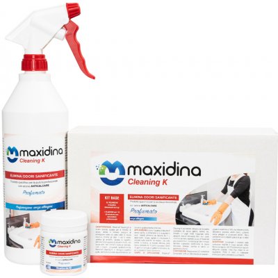 Maxidina Cleaning K kit 1x aplikační lahev + 10x sáček 5g M23001 – Sleviste.cz