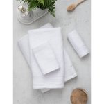 MKLuzkoviny ručník 50 × 100 cm Bella bílá – Zboží Mobilmania