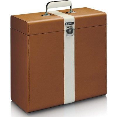 Lenco TTA-300 - kufr na gramofonové desky - Hnědá – Zboží Mobilmania