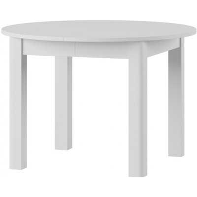 SZYNAKA Trendline Jídelní stůl rozkládací - URAN 1, 110/160 x 110, matná bílá – Zboží Mobilmania