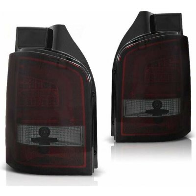 Zadní světla VW T5 03-09 zad.výklopné dveře - kouřové/červené LED BAR – Hledejceny.cz
