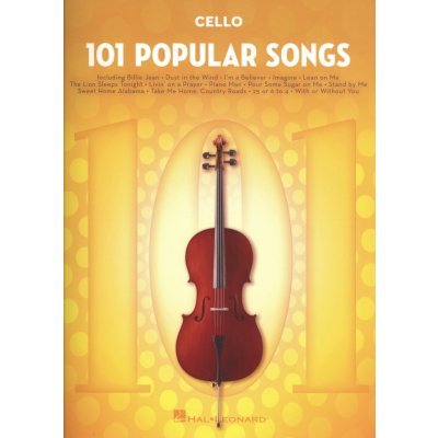 101 Popular Songs Cello noty na violoncello – Zboží Dáma