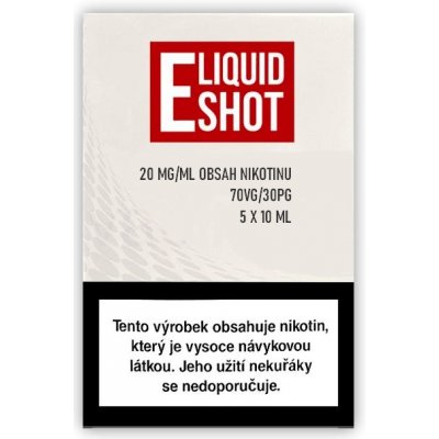 Expran Booster Eliquid Shot PG30/VG70 20mg 5x10ml – Zboží Mobilmania