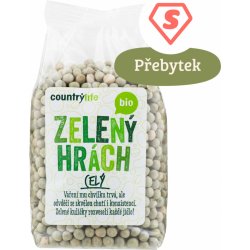 Country Life Bio Hrách zelený celý 0,5 kg