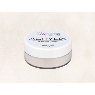 Ráj nehtů Akrylový prášek ACRYLIX Opal White 10 g – Hledejceny.cz