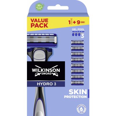 Holicí strojek WILKINSON Hydro 3 Skin Protection Holicí strojek + hlavice 9 ks (4027800802166)
