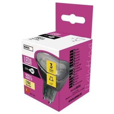 Emos LED žárovka Classic MR16 GU10 4,2 W 36 W 333 lm – Zboží Mobilmania