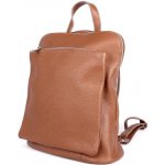 Hnědý malý/střední kožený batoh/crossbody kabelka no. 210 – Sleviste.cz