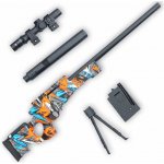 Sunny Blaster AWM odstřelovací puška na vodní gelové kuličky s příslušenstvím červená AWM – Zboží Mobilmania