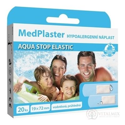 MedPlaster Náplast Aquastop elastic 19 x 72 mm 20 ks – Zboží Mobilmania