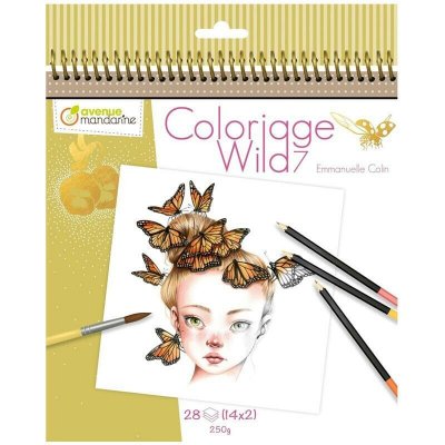 Avenue Mandarine Umělecké omalovánky Wild 7 (28listů) – Zboží Mobilmania
