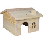 Trixie Dřevěný domek s rovnou střechou pro morčata 28 x 16 x 18 cm – Zboží Mobilmania