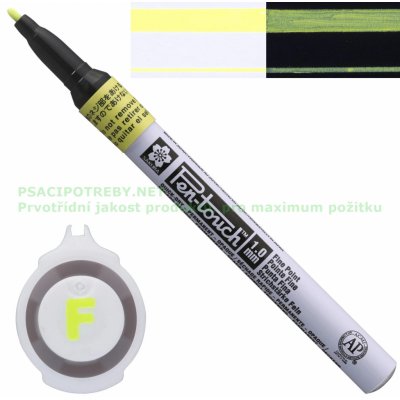 sakura xpmka302 popisovač Pen Touch s tekutou barvou Fluorescentní 1 mm Žlutá – Zboží Mobilmania