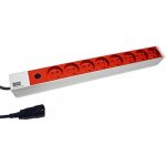 Schrack Napájecí panel PDU 19",8xČSN,1xC14,10A,1U,kabel 2m IU070131 – Zboží Živě