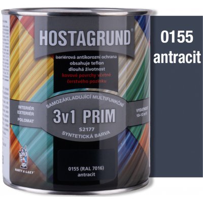 Hostagrund Prim 3v1 S2177 0155 barva na kov antracitová 600 ml – Hledejceny.cz