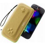 Mimd Pevné pouzdro a přepravní pouzdro Nintendo Switch 2 G11 béžové se zeleným zipem – Hledejceny.cz