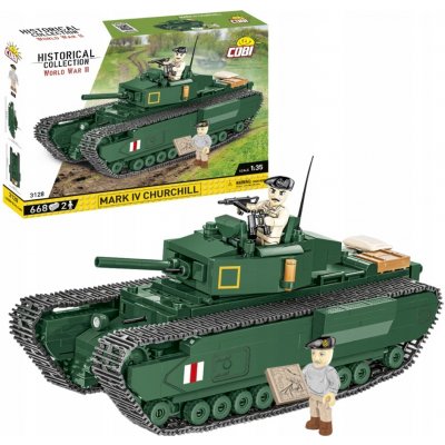 Cobi 3128 World War II Britský tank Mark IV Churchill 1:35 – Zboží Dáma