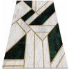 Koberec Dywany Luszczow Emerald Exclusive 1015 mramor geometrický lahvově zelená / zlato