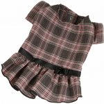 Ó lala Pets Šaty pro psa Luxury Dog Dress Brown Bavlna – Zboží Dáma