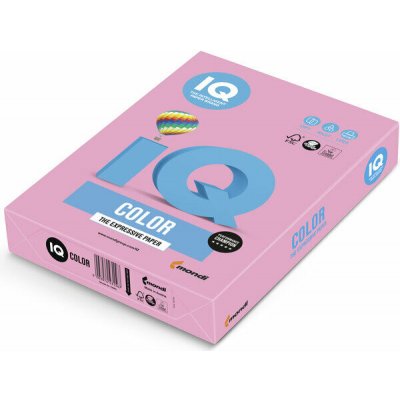 Kopírovací papír IQ Color A4 160g Varianta: růžová – Zboží Mobilmania