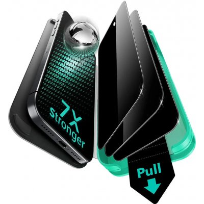 ESR Privacy Armorite ochranné sklo UltraFit (3 ks) iPhone 17 Pro černá 161968 – Zboží Živě