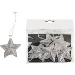 Hvězda kovová 6ks K0768 – Zboží Dáma