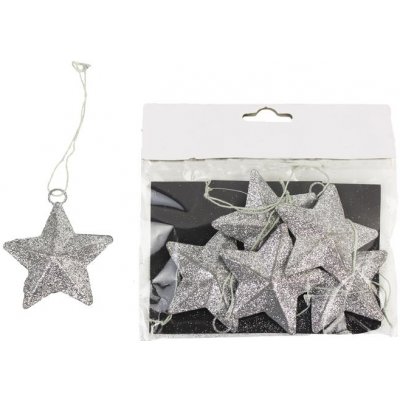 Hvězda kovová 6ks K0768 – Zboží Dáma