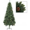 Vánoční stromek Umělý vánoční stromek se šiškami zelený 210 cm 284316