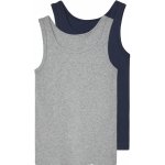 lupilu chlapecký nátělník s BIO bavlnou 2 kusy navy modrá / šedá – Sleviste.cz