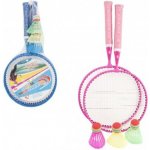 Teddies Badminton sada dětská kov/plast 2 pálky + 3 košíčky 2 barvy v síťce 23x45x6cm – Zboží Živě