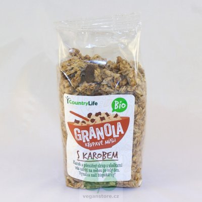 Country Life Granola Křupavé müsli s karobem Bio 350 g – Zbozi.Blesk.cz