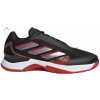Dámské tenisové boty Adidas Avacourt Clay - core black/taupe met/better scarlet