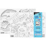FUNNY MAT Funny Mat Podložka na kreslení Dino a vesmír + pastelky zdarma 491030 – Hledejceny.cz