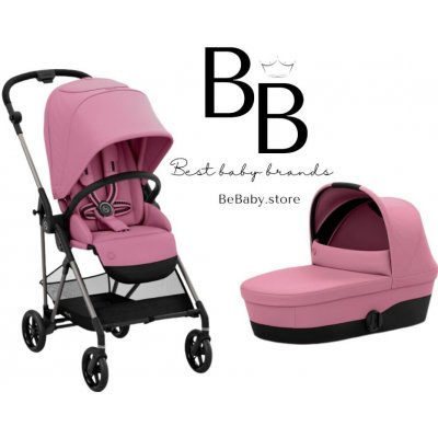 Cybex MELIO Dvojkombinace + korba Magnolia Pink 2022 – Zboží Dáma