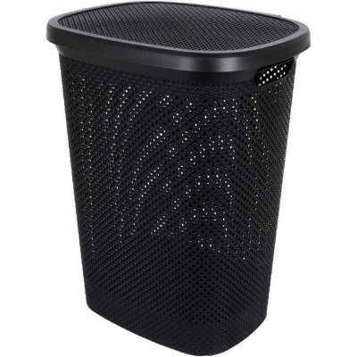 EXCELLENT s víkem plast 60 l černá KO-027100100 – Zboží Mobilmania