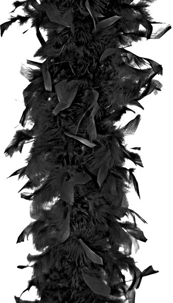 Péřové boa 180 cm černé