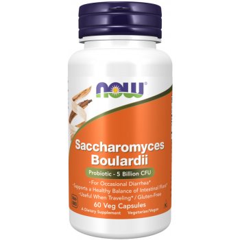 Now Foods Saccharomyces Boulardii 5 miliard CFU x 60 kapslí