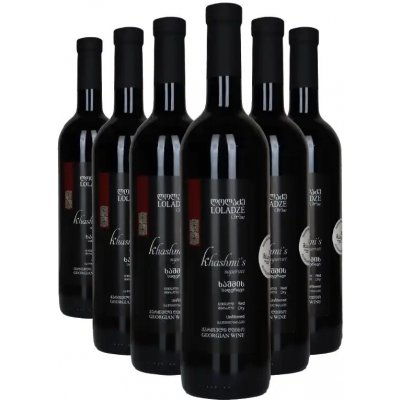 Loladze SAPERAVI KHASHMI červené suché víno 14% 6 x 0,75 l (holá láhev) – Hledejceny.cz