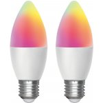 Aigostar B.V. SADA 2x LED RGBW Stm. žárovka MESH Smart C37 E27/6,5W/230V 2700-6500K - AI1831 – Hledejceny.cz