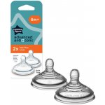 Tommee Tippee savička C2N AntiColic rychlý průtok transparent 2 ks – Zboží Dáma