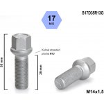 Kolový šroub M14x1,5x35 kulový R13, klíč 17, S17D35R13G, výška 55 | Zboží Auto