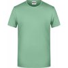 Pánské Tričko James & Nicholson Klasické pánské tričko z biobavlny 8008 - Jadeitová zelená