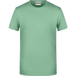 James & Nicholson Klasické pánské tričko z biobavlny 8008 - Jadeitová zelená