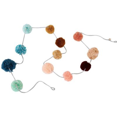 OYOY Dekorativní girlanda Pom Pom Multi multi barva textil – Zboží Dáma