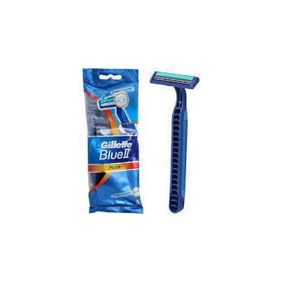 Gillette Blue II Plus 4+1 ks – Zboží Mobilmania
